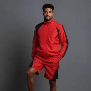 Ensemble de survêtement d'été de luxe de haute qualité 100 % nylon, coupe décontractée, pour le sport, avec logo brodé personnalisé - Product Image 5