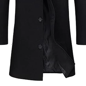 Manteau long en cuir chaud pour homme, style trench-coat, pour l'automne et l'hiver, vêtement formel, veste d'extérieur - Product Image 4