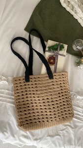 กระเป๋าโท้ททรงเรขาคณิตจากปอกระเจาธรรมชาติ ยอดนิยมสูง เหมาะสำหรับร้านงานฝีมือและร้านค้าช่างฝีมือ มีจำหน่ายในราคาที่ดีที่สุด - Product Image 3