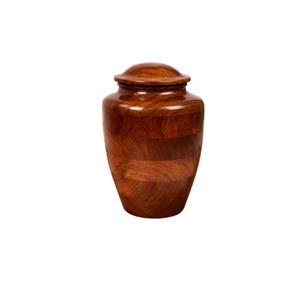 Urne funéraire artisanale en bois, figurine Lichtenberg, incrustation en résine fractale, pour cendres humaines. - Product Image 4