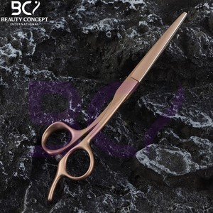 Ciseaux de coiffure professionnels dorés robustes pour droitiers avec lame à trou aveugle pour salon – Nouveauté à prix de gros - Product Image 5