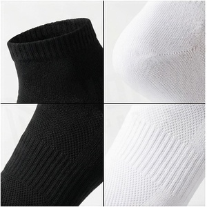 Black Ankle <b>Socks</b> Solid Knitted Breathable for Adults Daily Casual Wear - Product Image 4