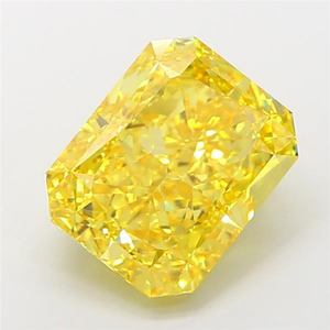 Diamant de laboratoire CVD certifié, taille coussin, jaune vif, luxueux et étincelant, pour la création de bijoux fins, pierre précieuse non montée. - Product Image 5