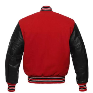 เสื้อแจ็คเก็ต Letterman แบบกำหนดเอง เสื้อแจ็คเก็ต Varsity Letterman แบบสั่งทำ เสื้อแจ็คเก็ตบอมเบอร์ผู้ชายแบบปรับแต่งได้ ปักโลโก้ - Product Image 6