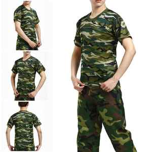 T-shirt à manches courtes camouflage pour homme, respirant, léger, pour la chasse en plein air, imprimé, tissu polyester - Product Image 3