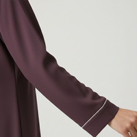 Vestido Abaya Maxi de Seda 100% Natural, Estilo Vintage, Diseño Dubai, Modesto, Cómodo, para Mujeres Musulmanas, Venta al Por Mayor