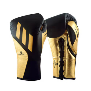 Gants de boxe en cuir véritable marron, style vintage, à sangles, pour entraînement MMA et Muay Thai, 2026 - Product Image 3