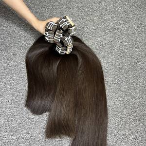 Vente en gros d'extensions de cheveux humains vietnamiens droits naturels 100% cuticules alignées ruban adhésif cheveux vierges bruts coupes tendances chaudes - Product Image 6