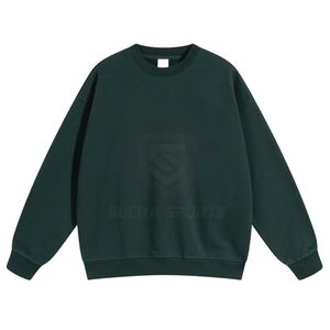 <b>White</b> Women's Windproof Crew Neck Fleece <b>Sweatshirt</b> Floral Embroidery Puff Printing Oversized Knitted - Product Image 2