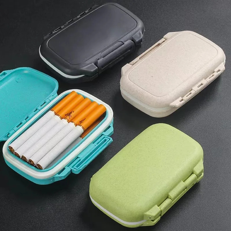 Cigarette Case with 14pcs Wheat Straw Dispenser