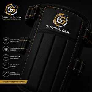 GANVOX GLOBAL Protège-cuisse de cricket réglable en néoprène léger, fabriqué en Inde, compact pour les joueurs, toutes saisons - Product Image 3