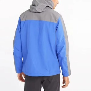 Vestes coupe-vent imperméables personnalisées pour hommes, style streetwear, fermeture éclair, haute qualité, 100% polyester nylon - Product Image 2