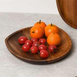 Service à vaisselle écologique, assiettes en bois, plat en bois massif de qualité supérieure - Product Image 5