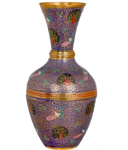 Vase à fleurs en aluminium avec design floral pour table, finition dorée, parfait pour la décoration de la maison et les mariages - Product Image 5