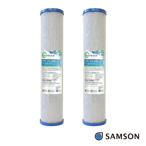 Filtre à bloc de charbon pour eau potable résidentielle, faible chute de pression, longue durée de vie, conception universelle à raccord rapide - Product Image 1