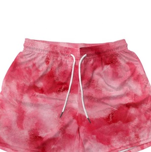 2024 gros High Street hommes Shorts personnalisé broderie impression Logo respirant cravate teinture motif printemps été Collection - Product Image 4