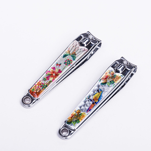 Custom Logo Printed Stainless Steel Fingernail Clippers Colorful Pattern Professional Pedicure Trimmer Wholesale Manicure Cutter - Product Image 1