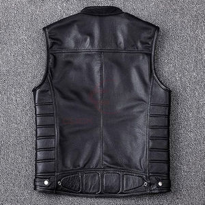 Gilet en cuir PU pour homme, best-seller, décontracté, hiver, design personnalisé, durable, respirant, imperméable, service OEM - Product Image 2