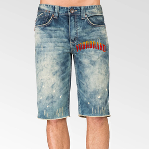 Pantalones Cortos de Mezclilla Premium Vintage Directo de Fábrica, Marca Privada, Logotipo Personalizado, Venta al por Mayor, Proveedor OEM de Exportación a Todo el Mundo - Product Image 1