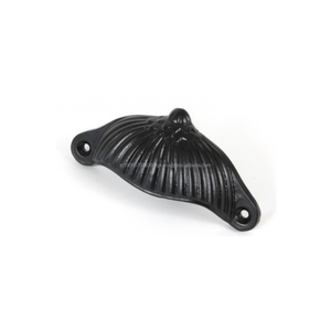 Flower Style <b>Black</b> Iron Adjustable <b>Drawer</b> Cup <b>Handle</b> Minimalist Cabinet Pull for Kitchen and Living Room Furniture - Product Image 1
