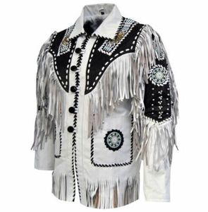 Fringe Cowboy Leather <b>Jacket</b> <b>Mens</b> Western <b>Suede</b> Tassel Coat Motorcycle Biker Fashion Outerwear Custom Wholesale Factory - Product Image 6