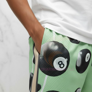 Pantalones Cortos de Baloncesto Personalizados de Malla para Hombre, Ropa Deportiva de Baloncesto de Alta Calidad al por Mayor con Bolsillo - Product Image 3