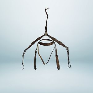 ZEN HORSE WORLD Réglable Fit Main Outillé Western Tack Set-Durable En Cuir Headstall Plastron Sculpté À La Main Fleur Feuille Conception - Product Image 1