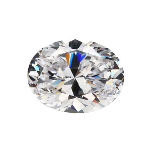 Moissanite DEF couleur VVS clarté blanche taille brillant ovale pierres de bijoux en vrac diamant moissanite avec certificat GRA - Product Image 1