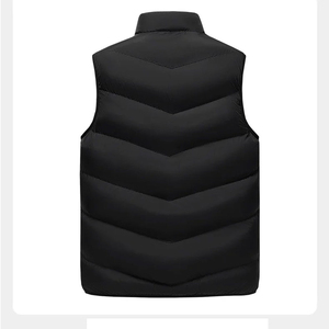 Gilet matelassé chaud pour homme 100% haute qualité, coupe-vent d'hiver, vêtement d'extérieur décontracté sans manches - Product Image 2