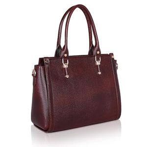 ZOLO LEATHERS Women's Durable Genuine Leather Satchel <b>Handbag</b> | Stylish <b>Small</b> Top Handle Travel Bag with Adjustable Strap - Product Image 1