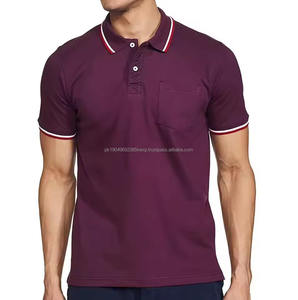 Polo à manches courtes de haute qualité, logo brodé, polo de golf uni, t-shirt vierge - Product Image 2