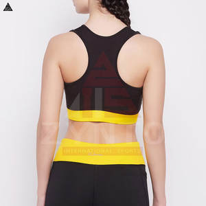 Soutien-gorge de sport sexy pour femme, respirant, uni, idéal pour la gym et la course à pied – Meilleures ventes en gros - Product Image 2