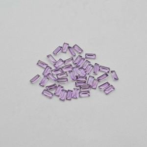 2x4mm AAA Natural Brasil amatista facetada Baguette corte piedra preciosa suelta mejor calidad piedra amatista a granel precio de fábrica al por mayor - Product Image 2