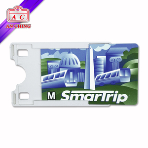 Two Ways Assorted Color ABS Credit <b>Card</b> Business <b>Card</b> <b>Holder</b> - Product Image 3