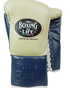 Guantes de Boxeo de Piel de Vacuno Genuina de Alta Calidad, Diseño No Boxing No Life, con Guantes de Entrenamiento, Precio al por Mayor, AS-BG-5041 - Product Image 1