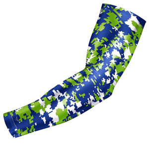 Manchon de compression anti-UV à pois violets pour le cyclisme, la course et la gym - Unisexe Adulte Spandex/Polyester - Product Image 4