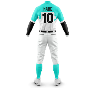 Conjunto de Uniforme de Béisbol Personalizado al por Mayor, Tejido Ligero que Absorbe la Humedad, Ropa de Equipo, Suministro OEM ODM a Nivel Mundial - Product Image 4