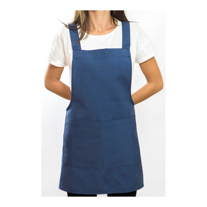 Tablier de café en toile léger avec sangles en cuir amovibles, gilet de travail professionnel pour barista, tablier respirant et confortable pour boulanger et pâtissier - Product Image 1