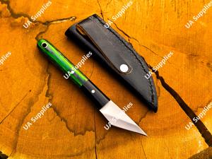 Cuchillo utilitario de hoja fija forjado a mano, OEM ODM, de espiga completa, de acero inoxidable y madera, mini cuchillo EDC de cuello tipo lápiz, venta al por mayor - Product Image 6