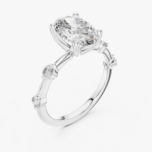 Oval Dot Band <b>Ring</b> Elegant Minimalist <b>Women</b>’s <b>Fashion</b> Jewelry Classic Everyday Wedding Anniversary Gift - Product Image 2