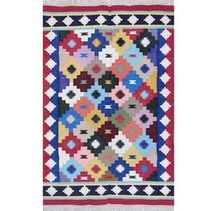 Cotton Flatweave Rug <b>Runner</b> <b>For</b> <b>Kitchen</b> Entryway Bedroom And Hall 018 - Product Image 2