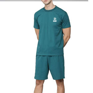 Conjunto de Camiseta y Pantalones Cortos Deportivos de Lona Transpirable para Hombre, Personalizados al por Mayor, con Logotipo Frontal y Color Personalizado - Product Image 2
