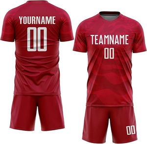 เสื้อฟุตบอลแขนสั้นผ้าสแปนเด็กซ์/คอตตอน พรีเมียม ป้องกันแบคทีเรีย สำหรับกีฬา ออกกำลังกาย  รับสกรีนโลโก้ สำหรับการฝึกซ้อมและการแข่งขัน - Product Image 6
