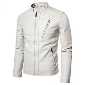 Chaqueta de Cuero Genuino de Primera Calidad para Hombre, Estilo Bomber, Resistente al Viento y al Agua, con Relleno de Plumón, Color Marrón, para Invierno - Product Image 1