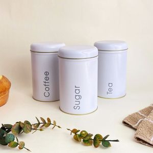 Coffee Canister Metal Cylinder Airtight With Lid Minimalist Design <b>Kitchen</b> <b>Storage</b> Freshness Preservation Moisture Proof - Product Image 6