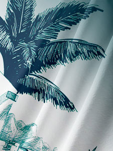 Conjunto de Camisa y Pantalones Cortos de Playa para Hombre, Talla Grande, con Logotipo Personalizado, Estampado Floral a Cuadros, Secado Rápido y Transpirable, Venta al Por Mayor - Product Image 4