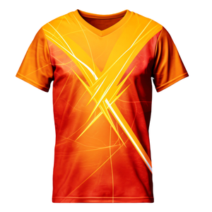 KCOA Men's Short Sleeve Gradient <b>Color</b> <b>T</b>-<b>Shirt</b> Crew Neck Breathable Polyester Summer Leisure Top - Product Image 4