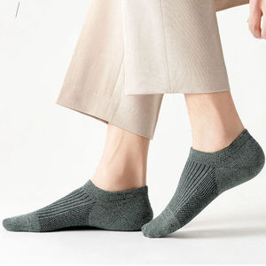 Calcetines invisibles de algodón transpirable de corte bajo para zapatillas, personalizados OEM, venta al por mayor de verano - Product Image 2