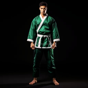 Uniforme de Jiu-Jitsu de haute qualité 100% coton lavé et extensible pour les arts martiaux et le karaté ECONEX SPORTS 300g Léger Unisexe - Product Image 4