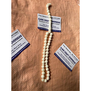 Tasbih Misbaha de 33 cuentas, pulido, rústico, islámico moderno, ecológico, religioso, hecho de hueso de búfalo. - Product Image 1